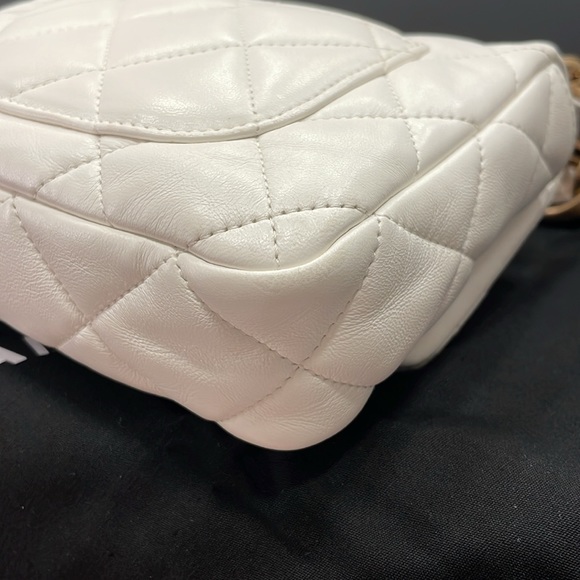 Authentic Chanel Small Flap Funky Town Bag Chunky Shoulder Strap in White - Picture 10 of 12